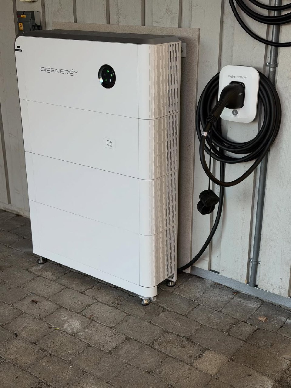 Sigenergy thuisbatterij gecombineerd met EV-lader